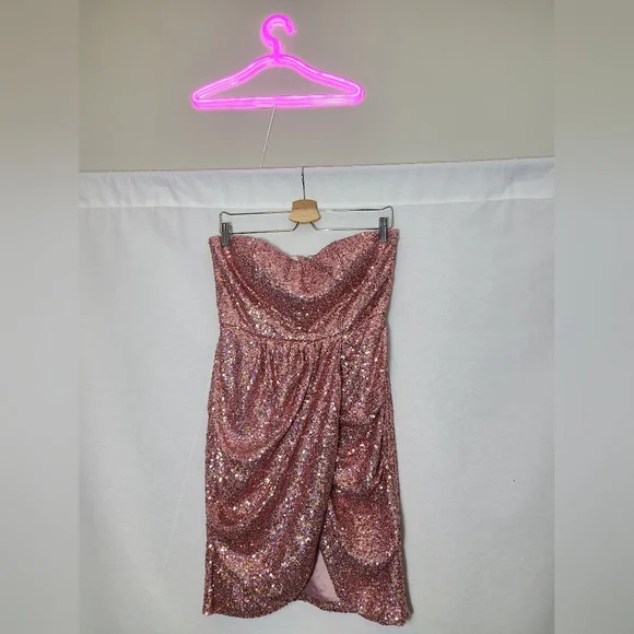 Brand new Hello gorgeous Minuet Sequin dress- Size large Pettite - Picture 5 of 6